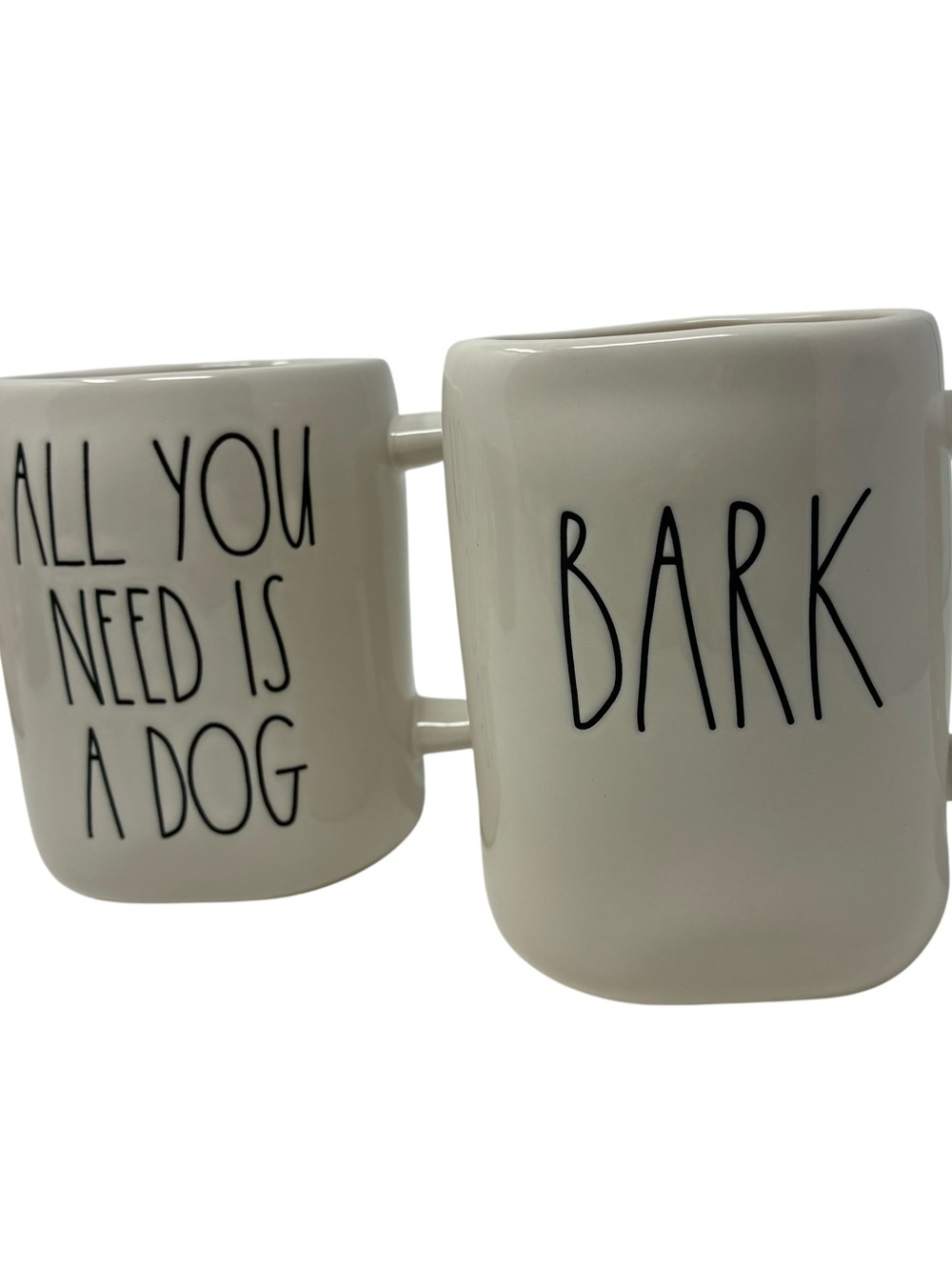 Rae Dunn Bark & All You Need Is A Dog Mug Artisan Collection Farmhouse Dog Lover